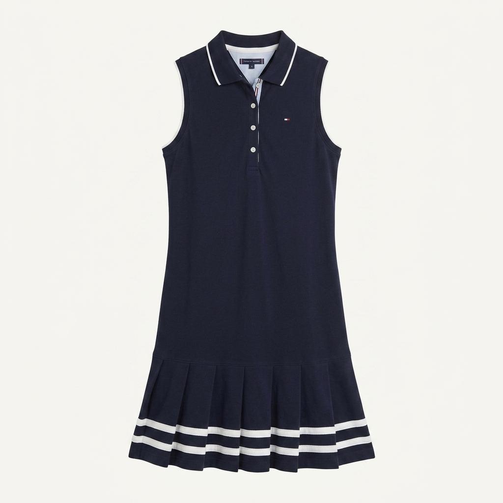 타미힐피거 민소매 카라 미니 원피스 1