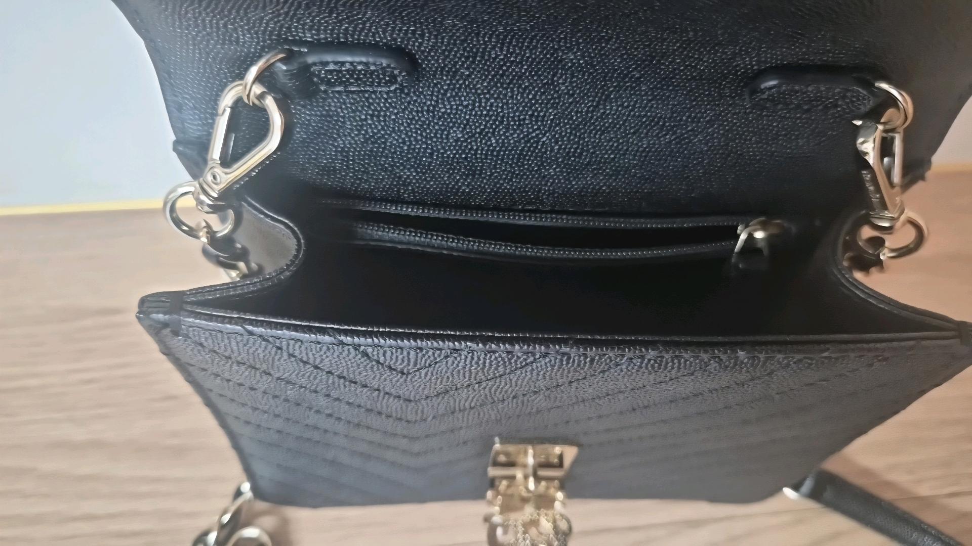 루이까또즈 퀄팅 가죽 숄더백 블랙 4
