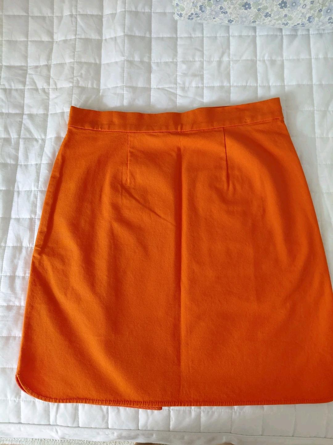 COS 오렌지 코튼 스커트 EUR 36 2
