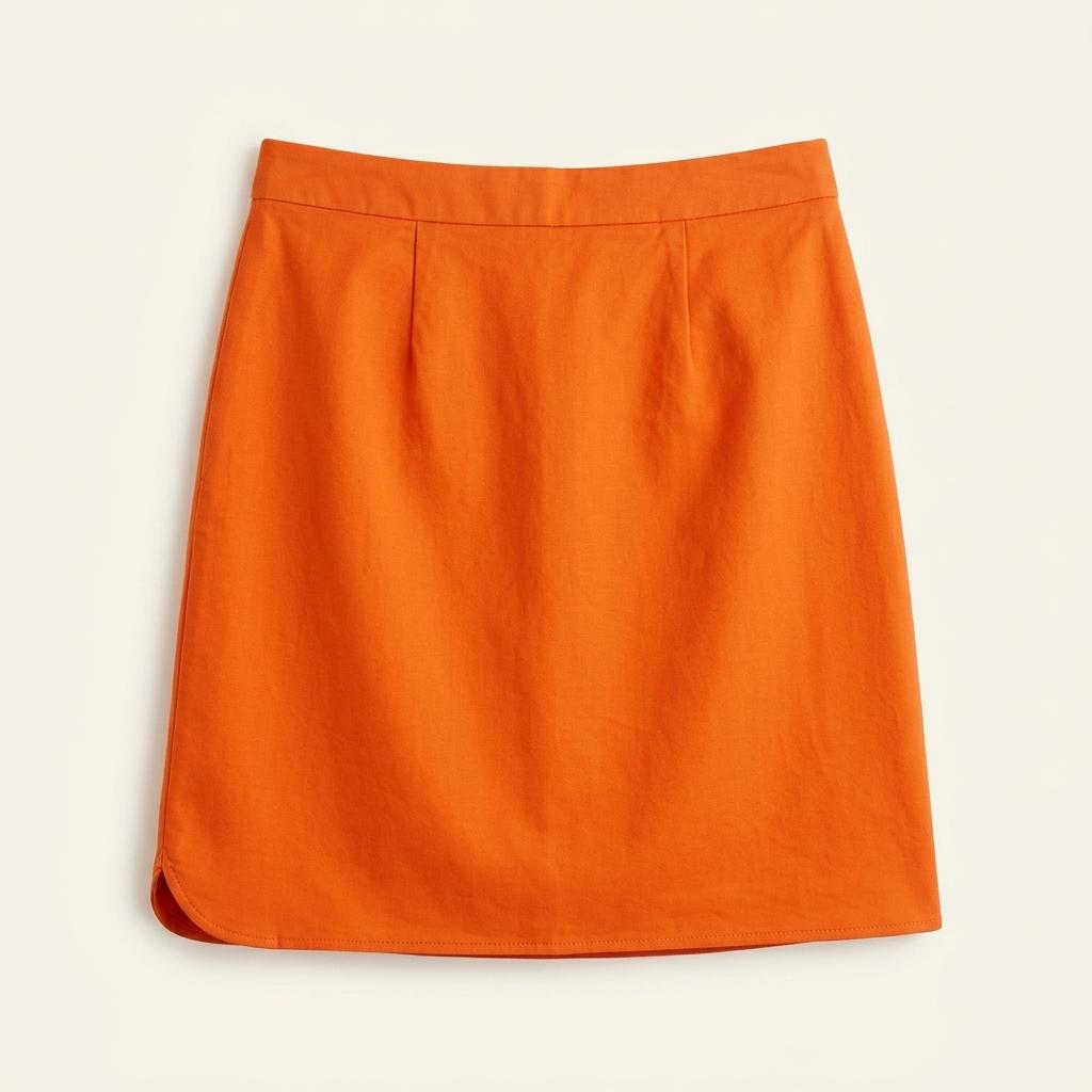 COS 오렌지 코튼 스커트 EUR 36 1