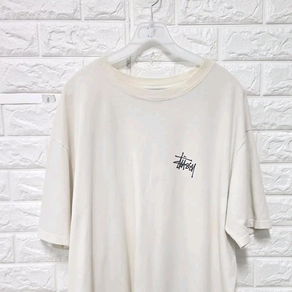 XL 스투시 아이보리 반팔 티 D828 6