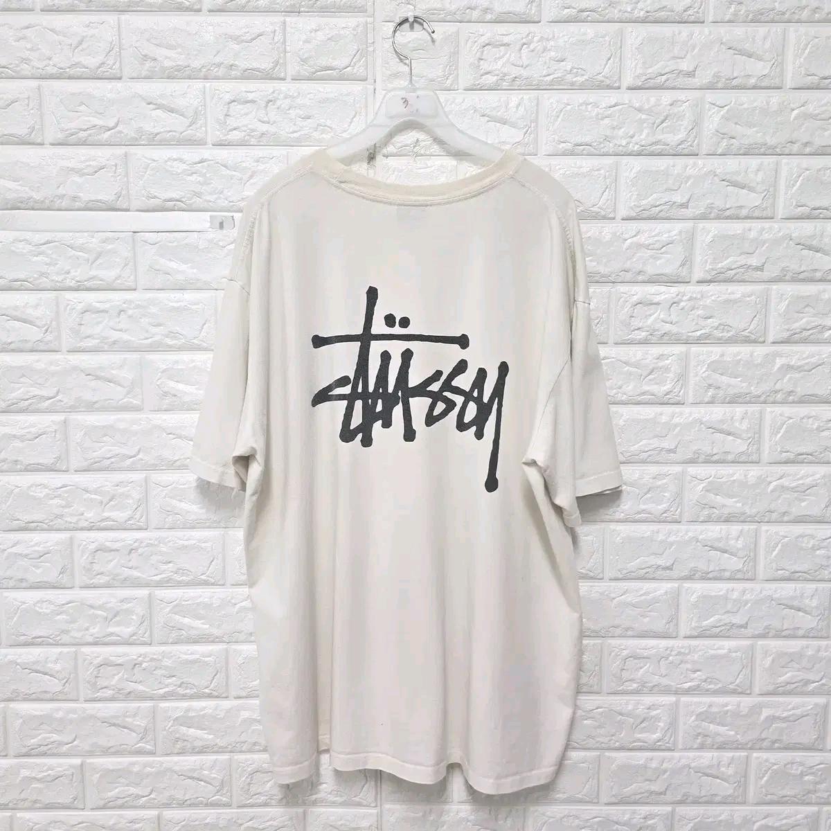 XL 스투시 아이보리 반팔 티 D828 5
