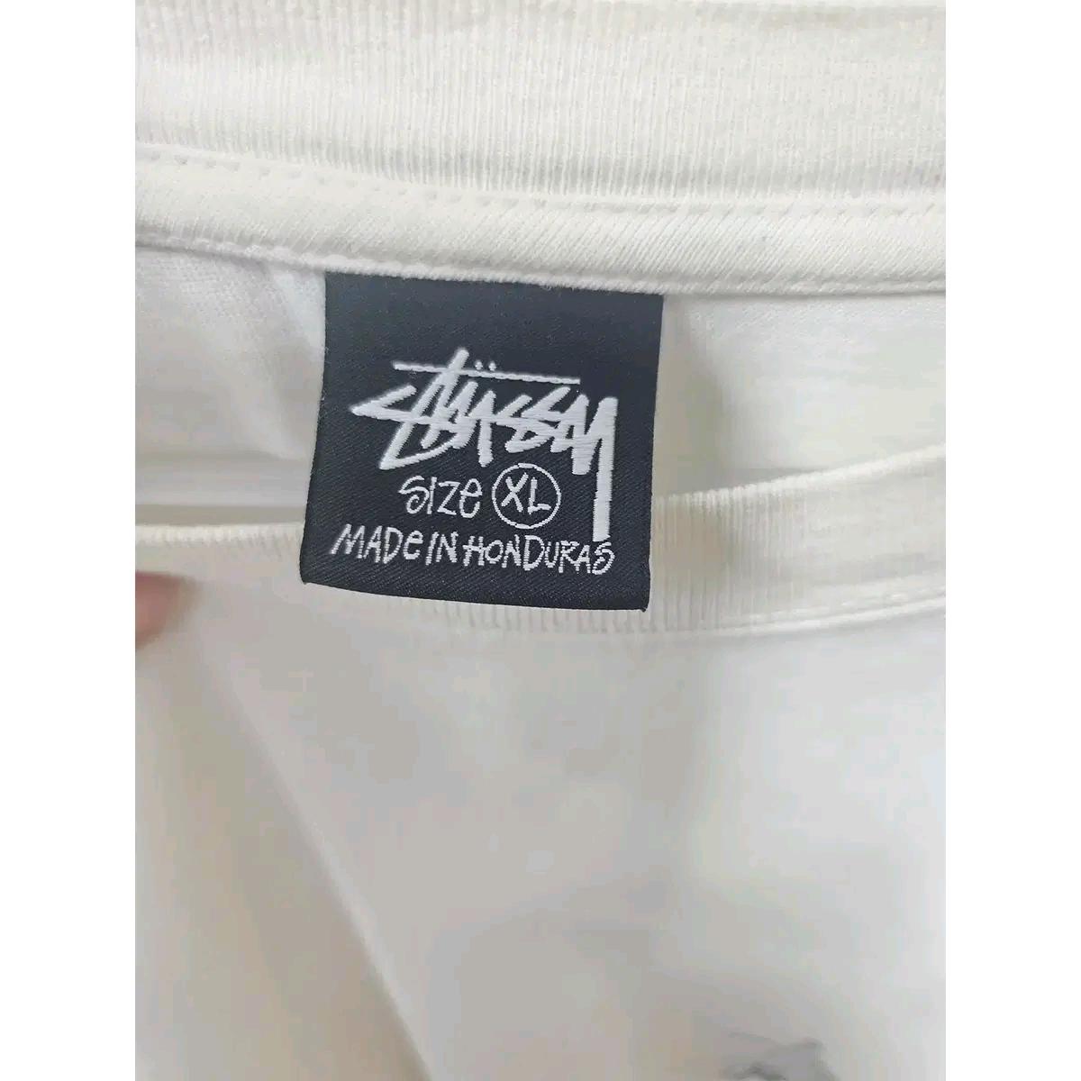 XL 스투시 아이보리 반팔 티 D828 3