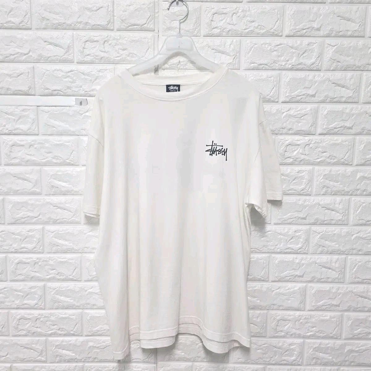 L 스투시 화이트 반팔 티 D829 2
