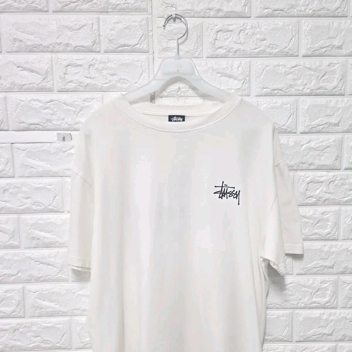 L 스투시 화이트 반팔 티 D829 6