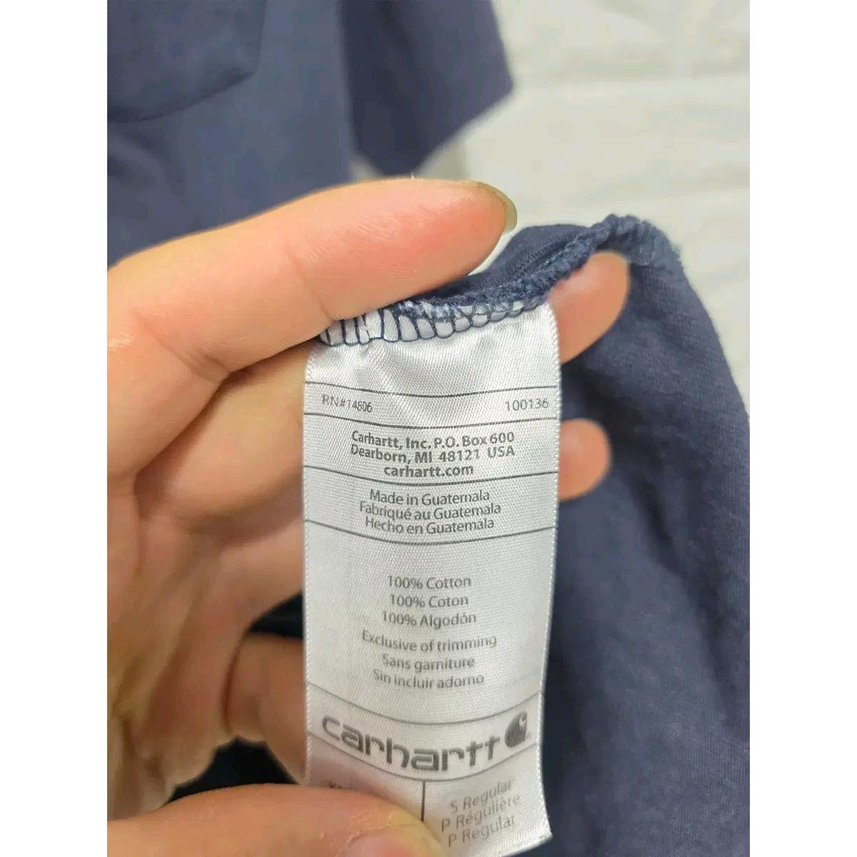 M 칼하트 네이비 반팔 티 D424 4