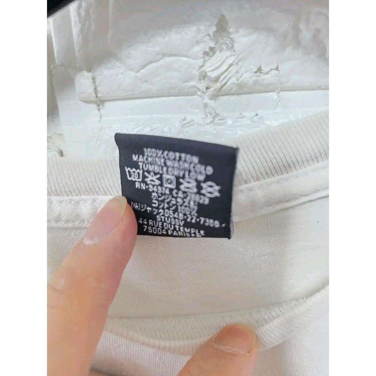 XL 스투시 x 본앤레이즈드 8볼 화이트 반팔 티 D851 4
