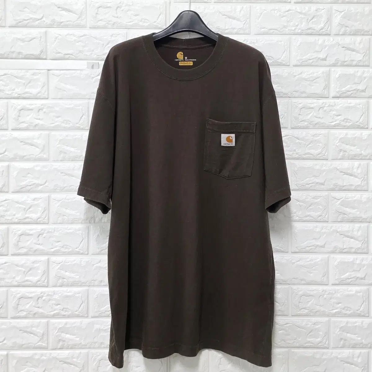 L 칼하트 브라운 포켓 반팔 티 D870 2