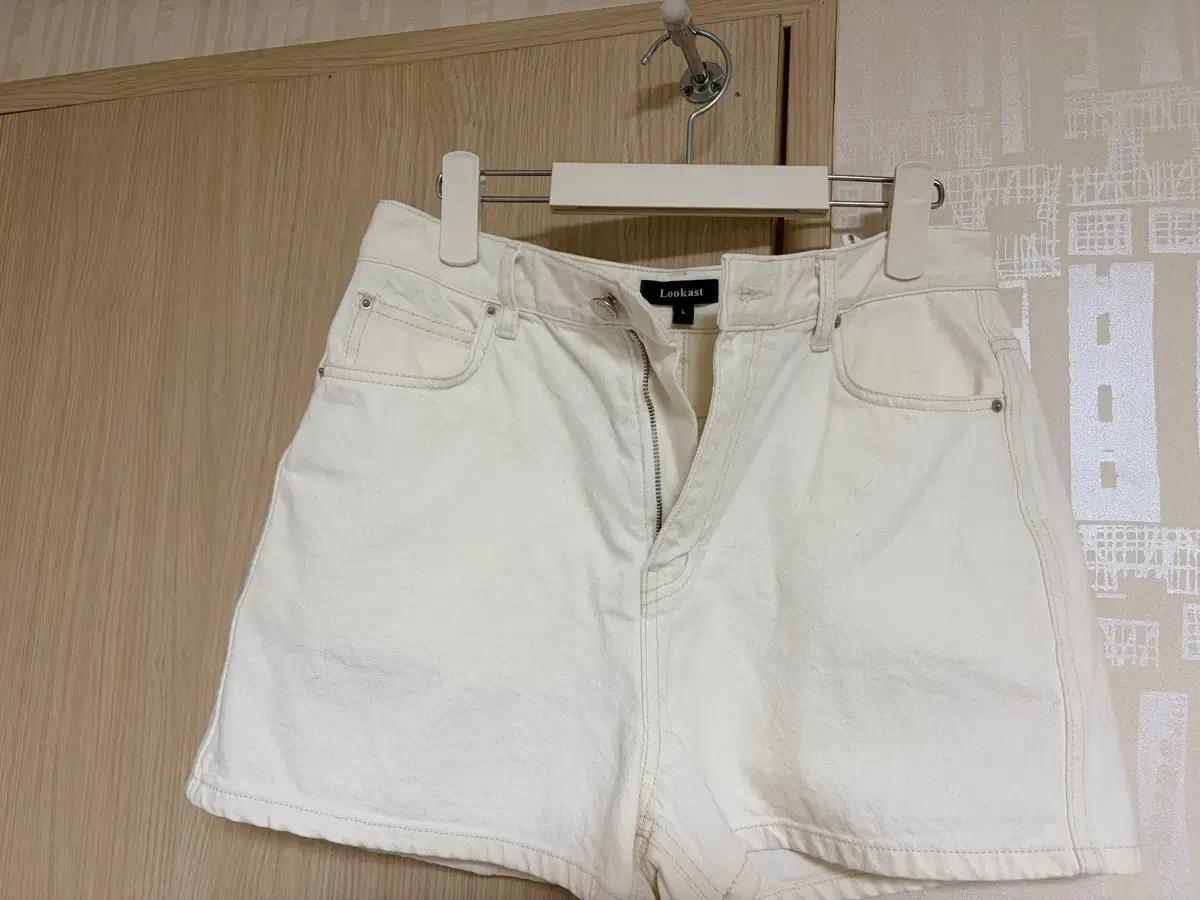 룩캐스트 데님 반바지 아이보리 블루 2종 8