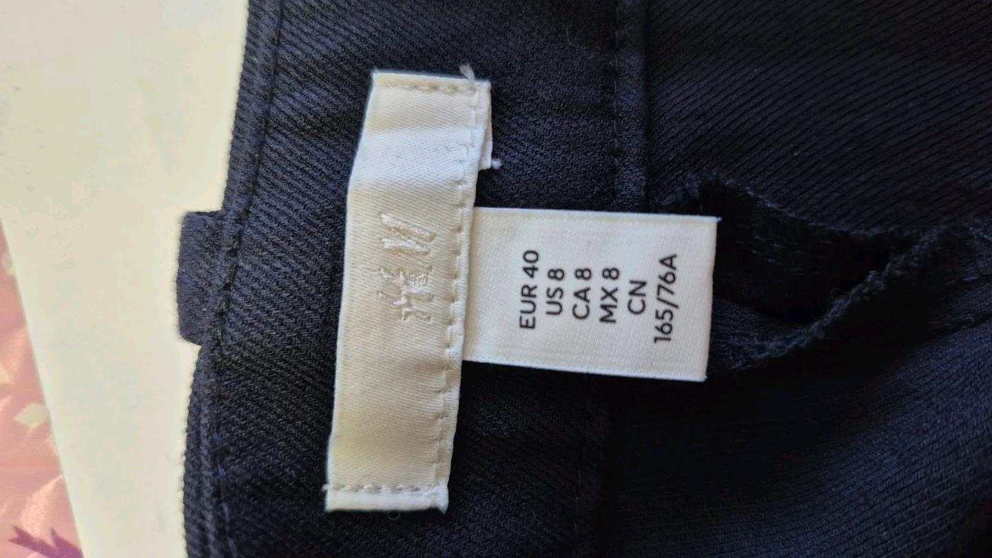 H&M 네이비 와이드 슬랙스 (EUR 40) 4