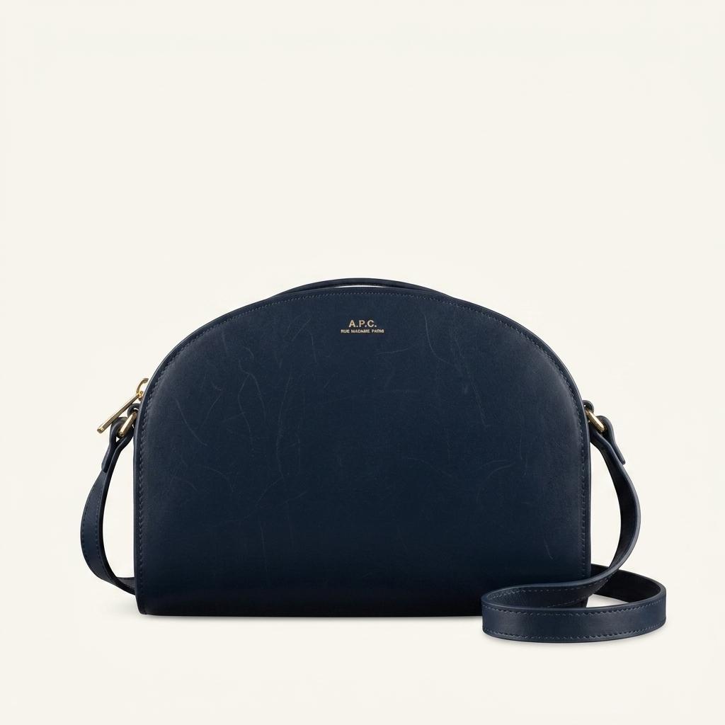 A.P.C. 아페쎄 하프문 숄더백 네이비