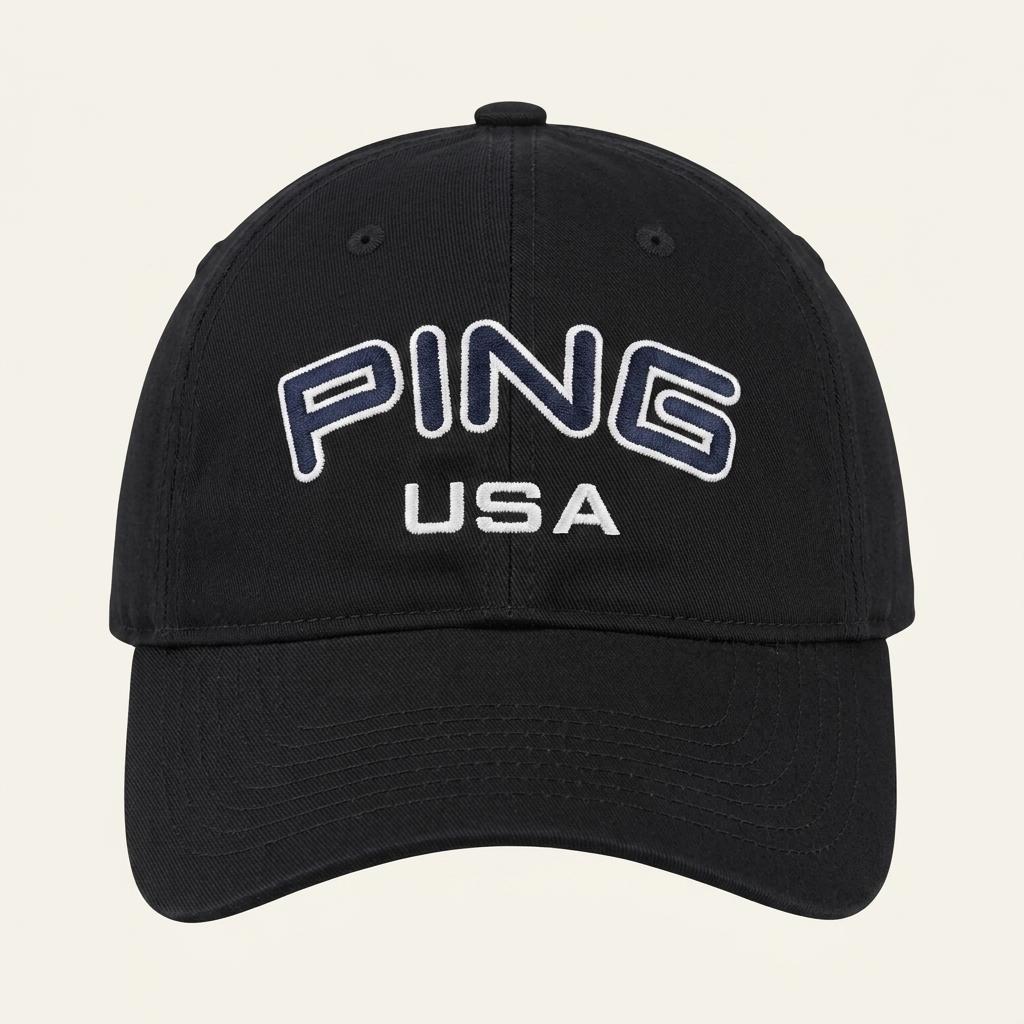 모000502 핑 PING USA 레터링 자수 볼캡 블랙 1