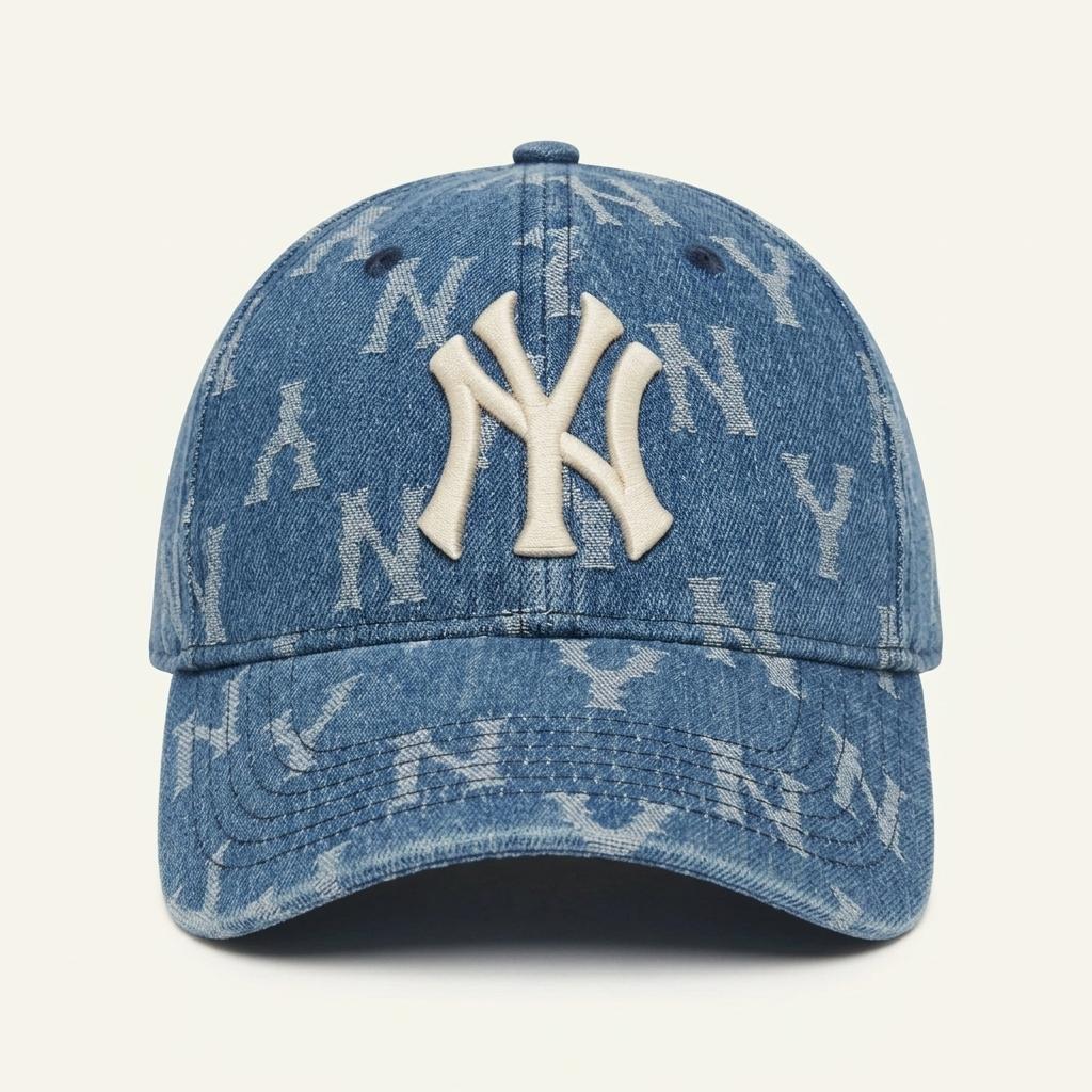 모000515 MLB 엠엘비 뉴욕양키스 데님 모노그램 볼캡 1
