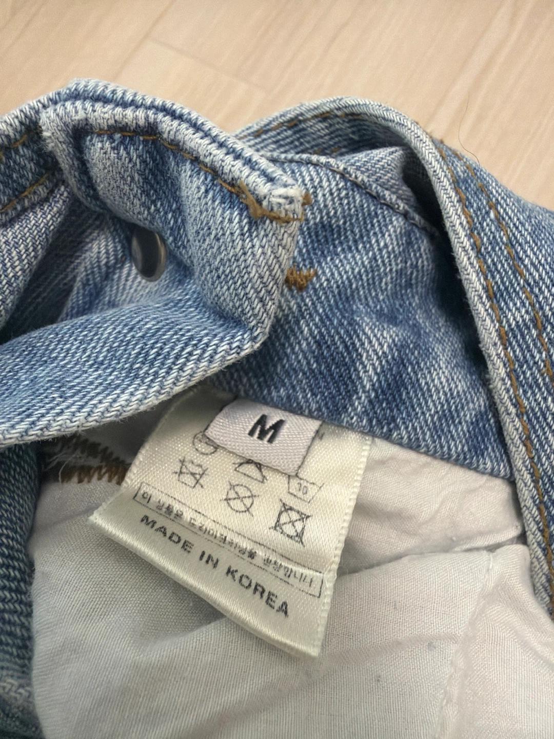 h&m 데님 멜빵 원피스 M 3
