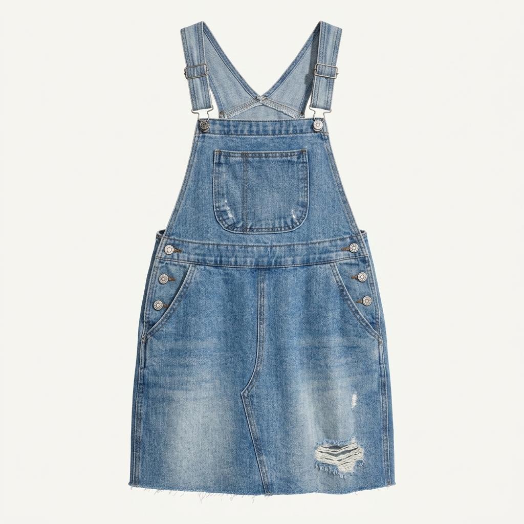 h&m 데님 멜빵 원피스 M 1