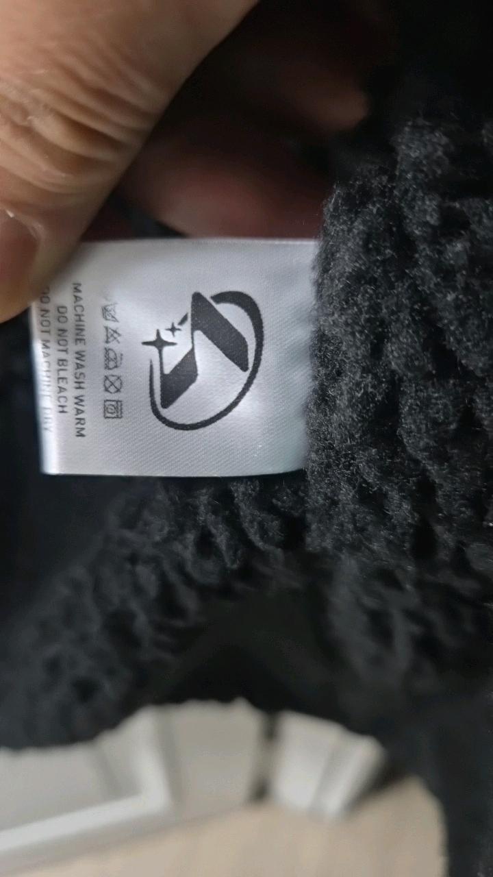 더플레이스컴퍼니 블랙 롱 후리스 패딩 코트 3