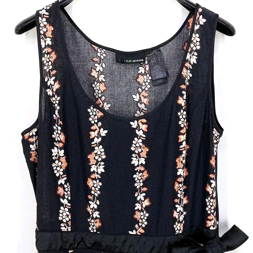 DKNY 여 여름 미니스팽글 옆지퍼 롱나시원피스 블랙(HU44933) 4