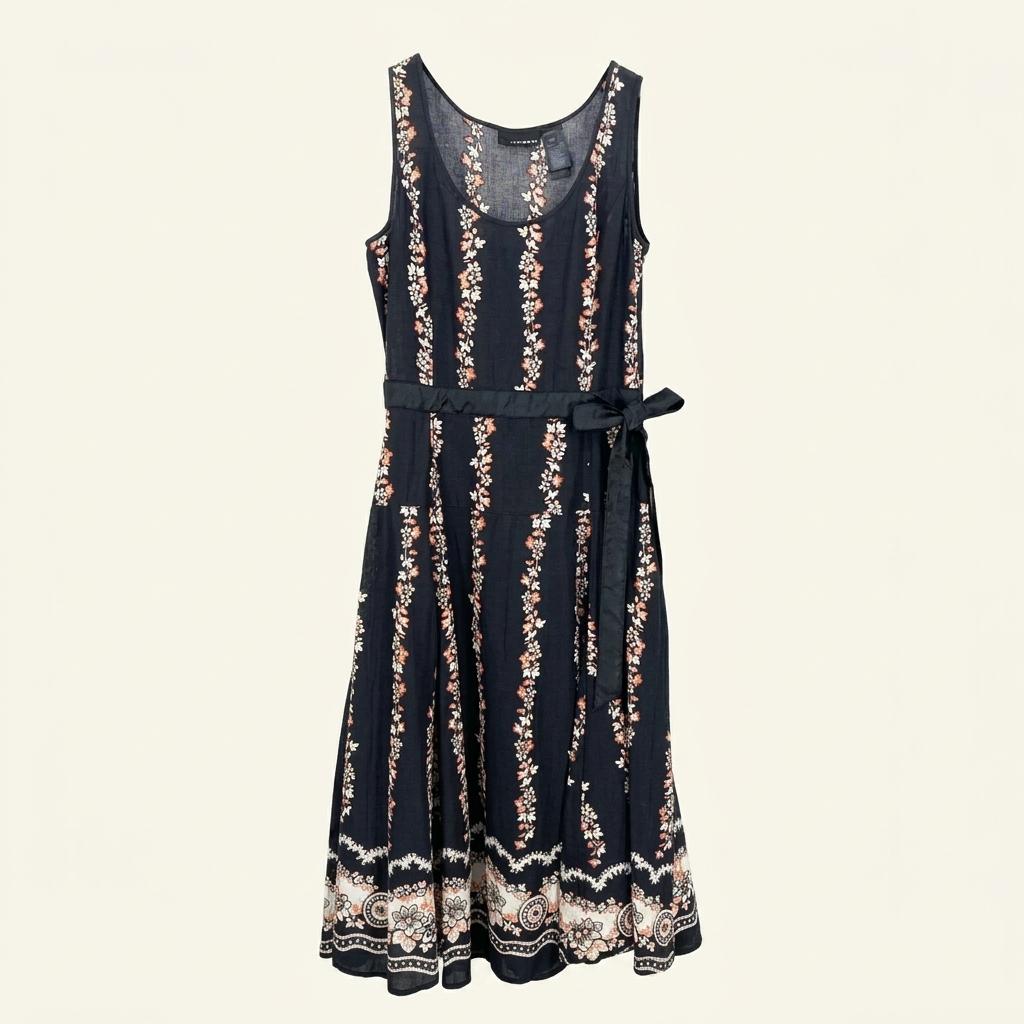 DKNY 여 여름 미니스팽글 옆지퍼 롱나시원피스 블랙(HU44933) 1
