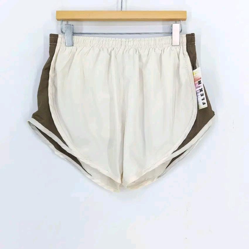 FLEX'N 여성 여름 트레이닝 밴딩 미니팬츠 베이지S (HU44943) 2
