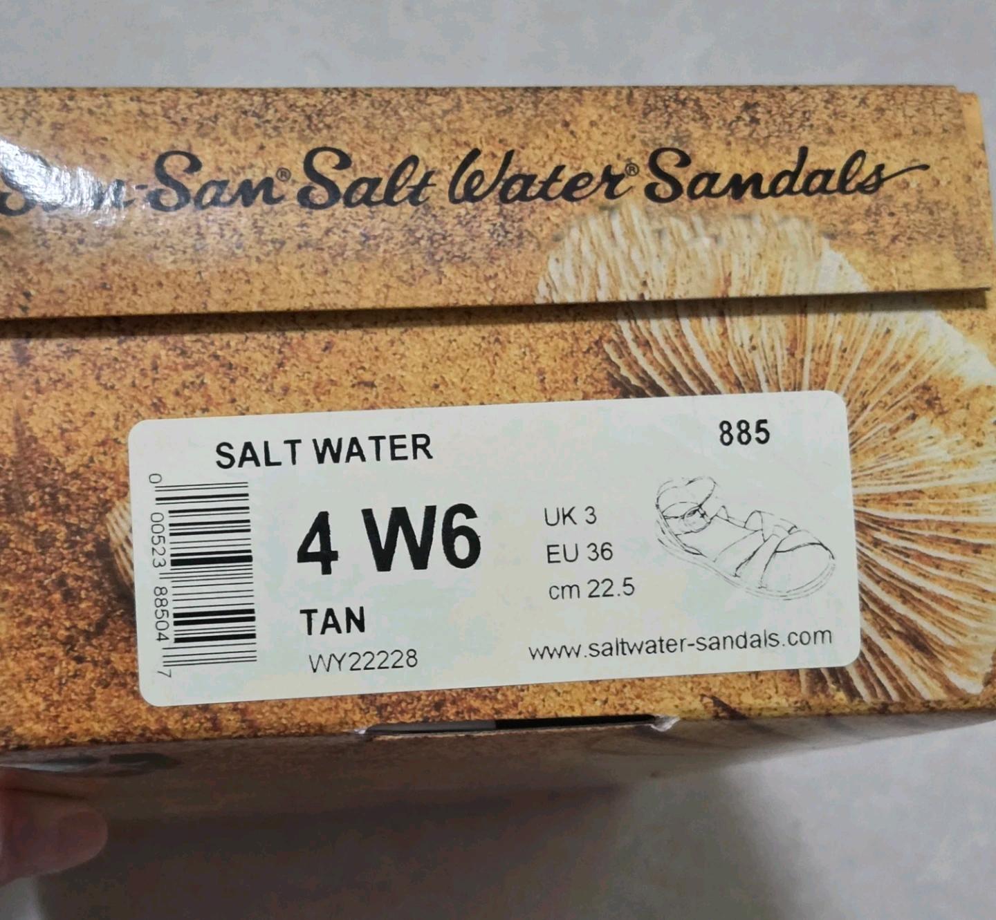 솔트워터 오리지널 샌들 탄 w6 4