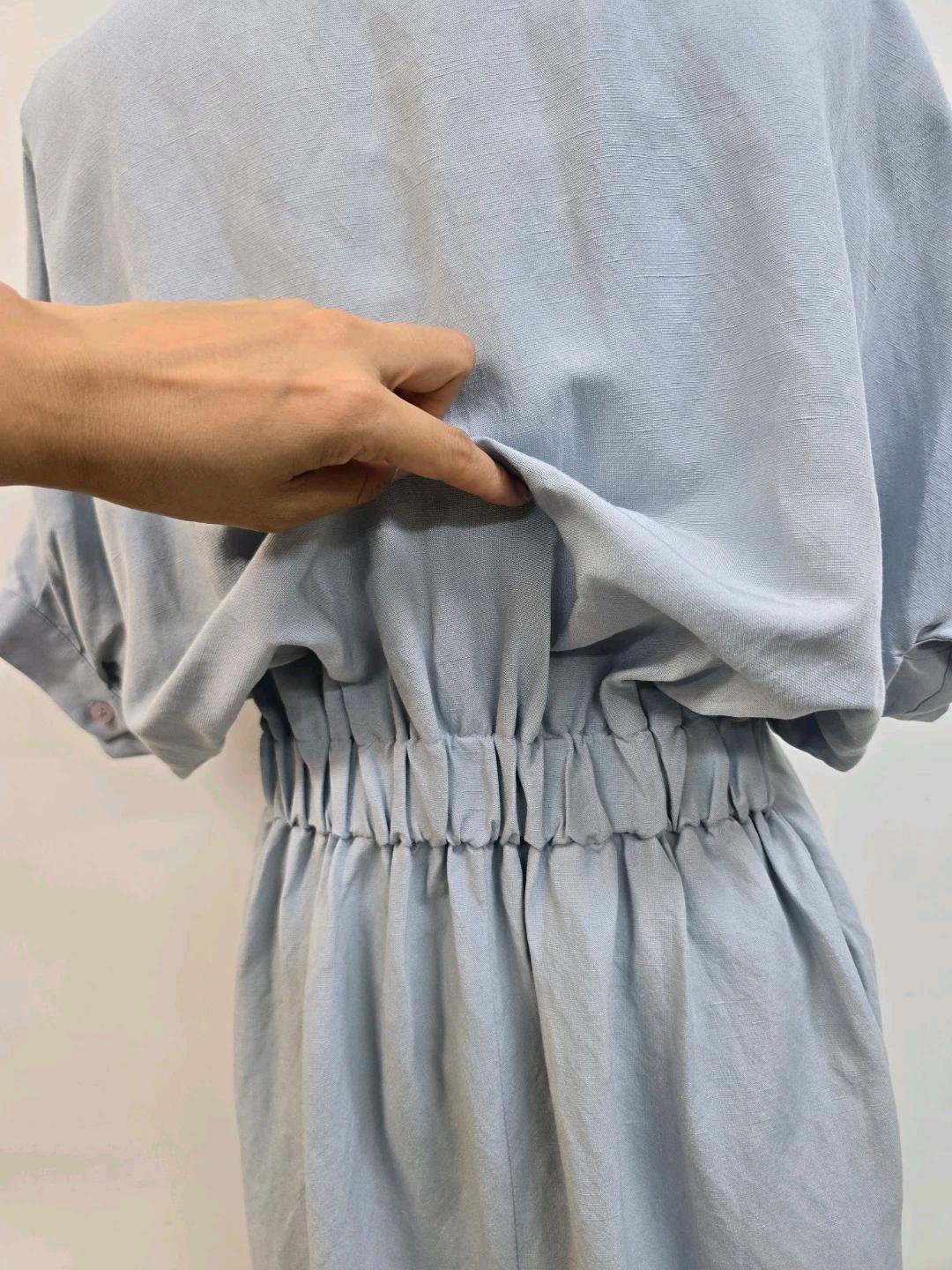 허리꼬임 포인트 린넨혼방 롱원피스 10