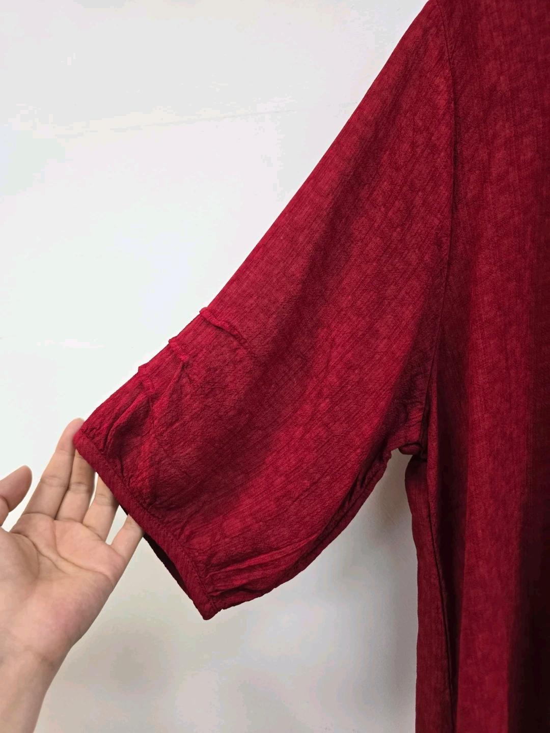 풍기인견 둥근카라 루즈핏 블라우스티 5