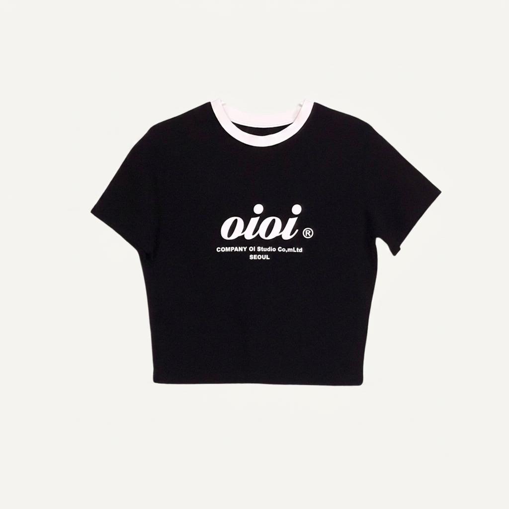 OIC 오아이오아이컬렉션 블랙 로고 티셔츠 [A487] 1