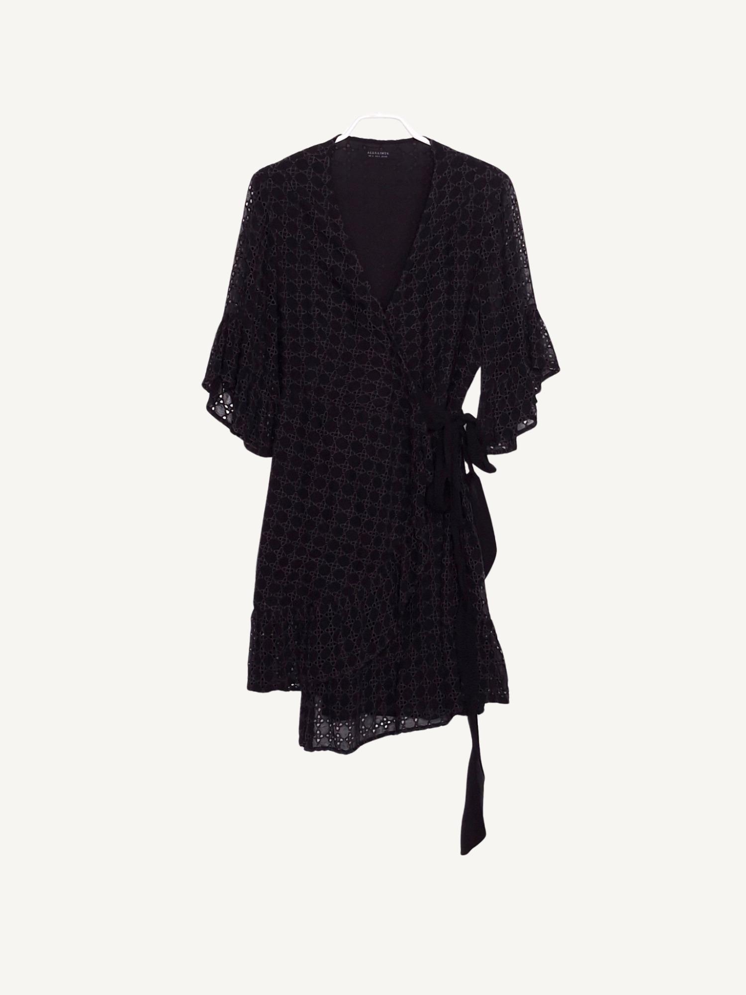 ALL SAINTS 올세인츠 레이스 랩 원피스 36 [A494] 2