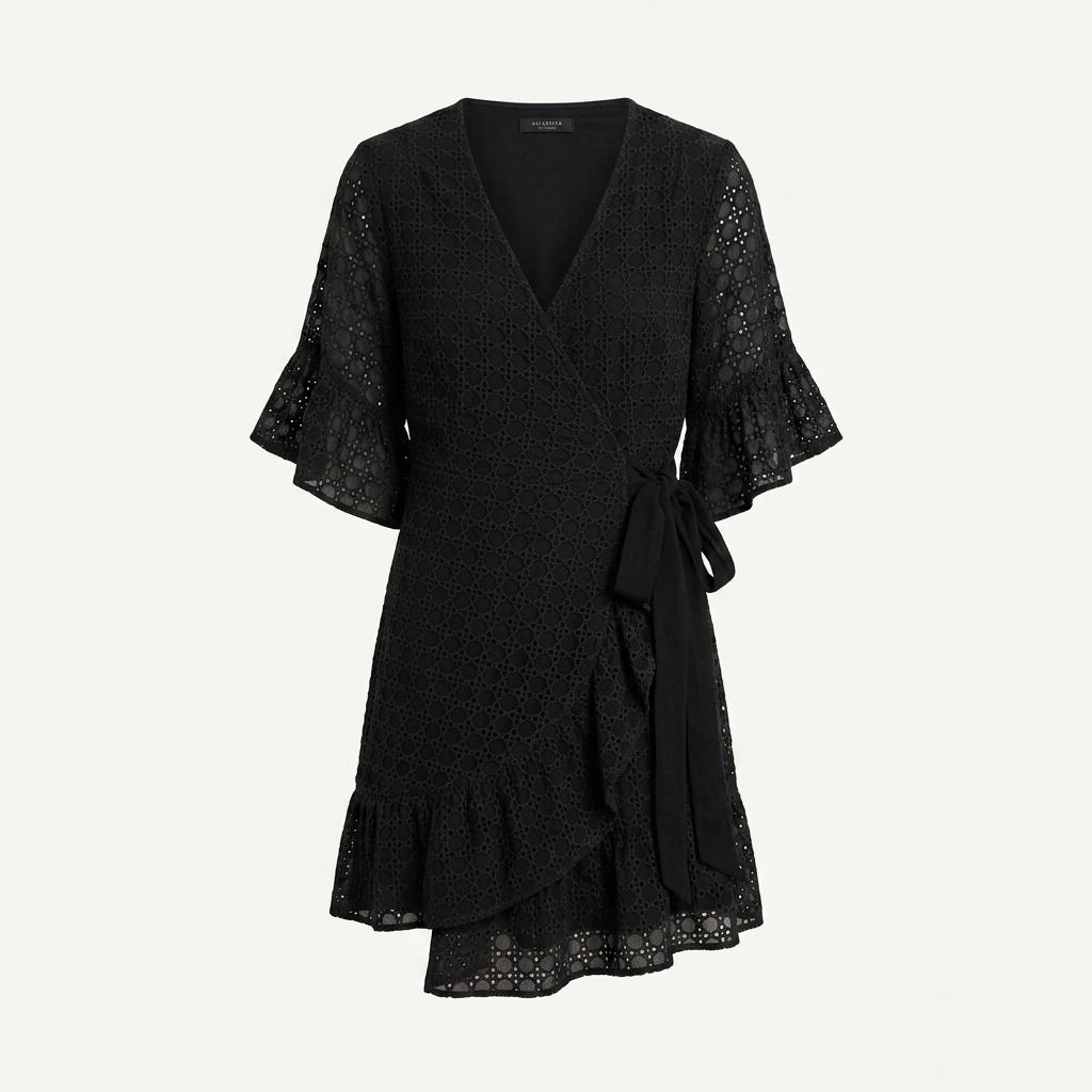ALL SAINTS 올세인츠 레이스 랩 원피스 36 [A494] 1
