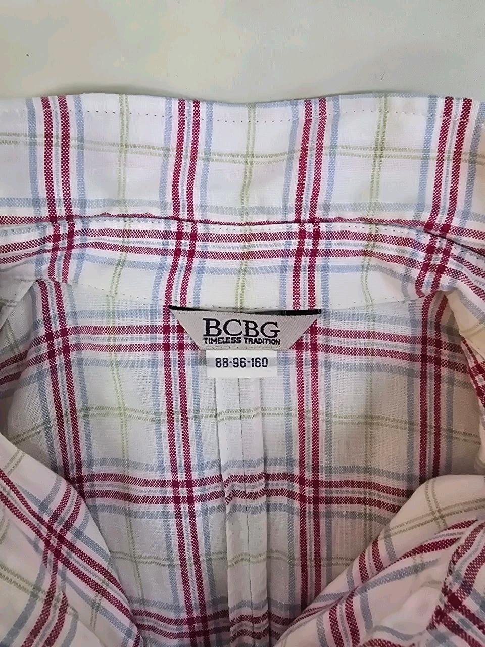 bcbg 린넨100% 슬리브리스 체크원피스 9