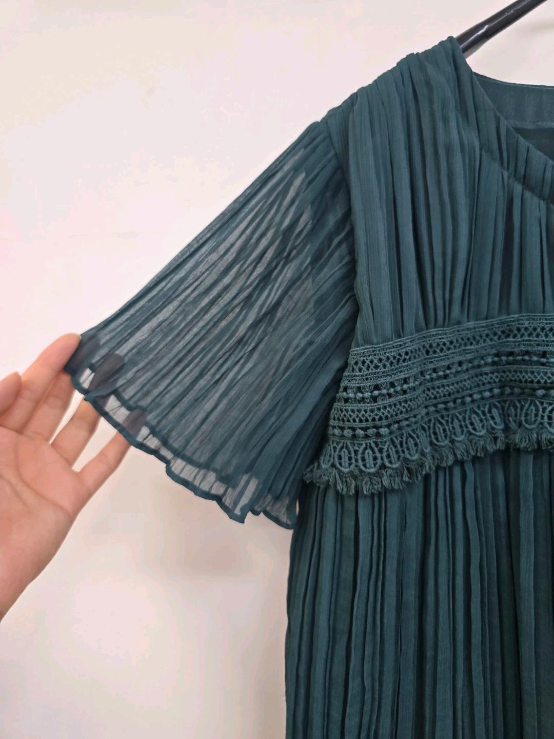 택달린새상품) Bcbg 플리츠 블라우스티 6