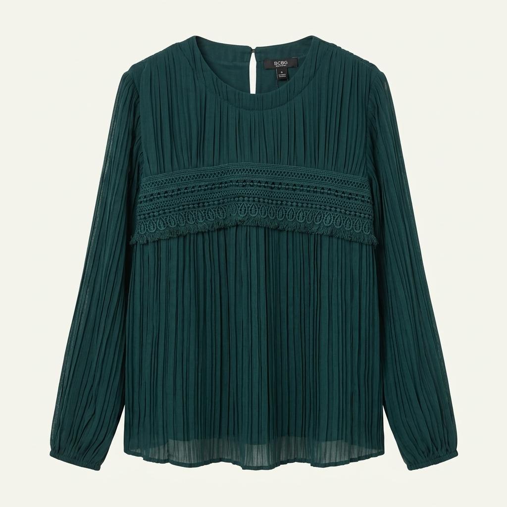 택달린새상품) Bcbg 플리츠 블라우스티 1