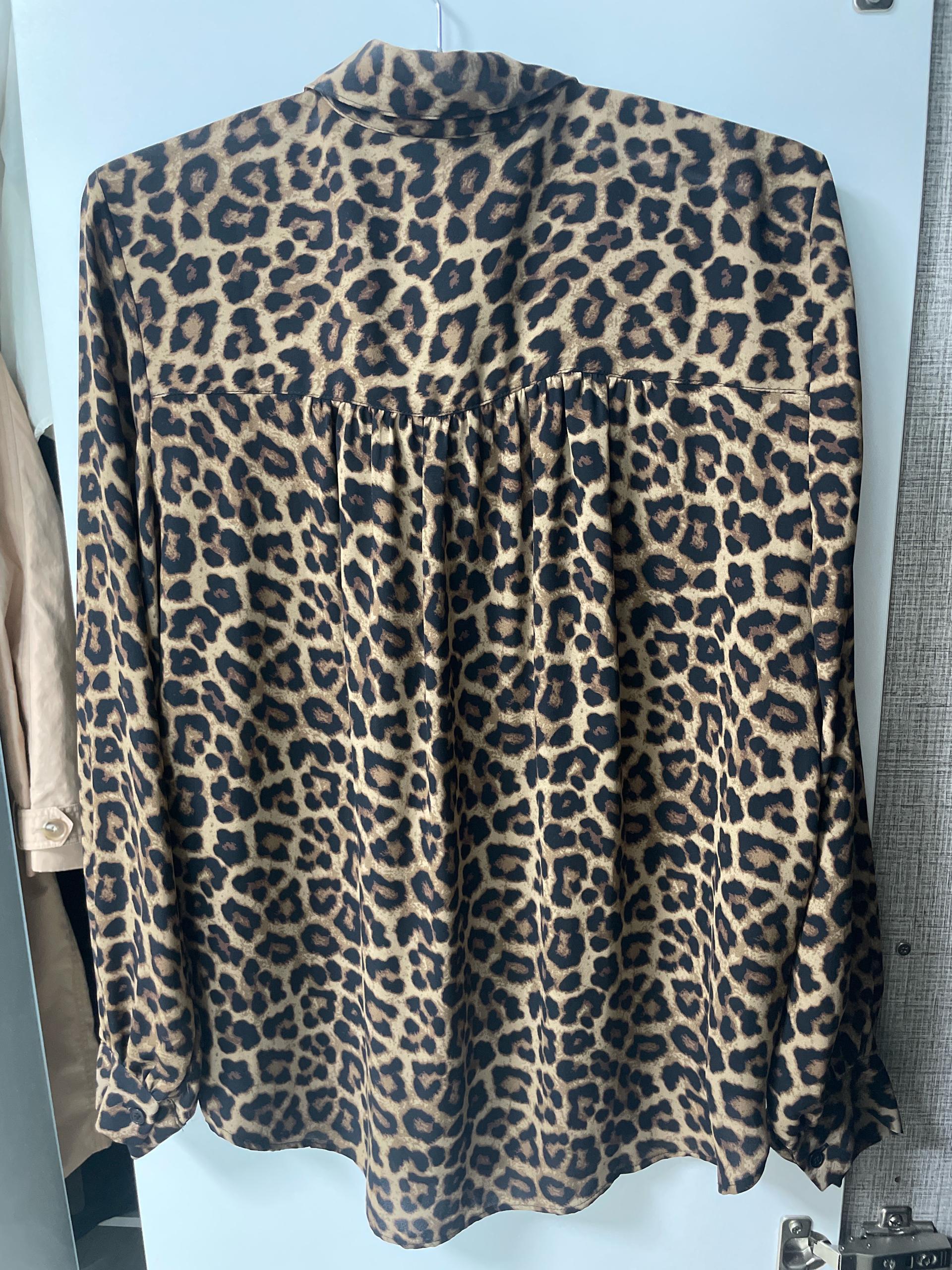 H&M 레오파드 패턴 긴팔 셔츠 블라우스 7