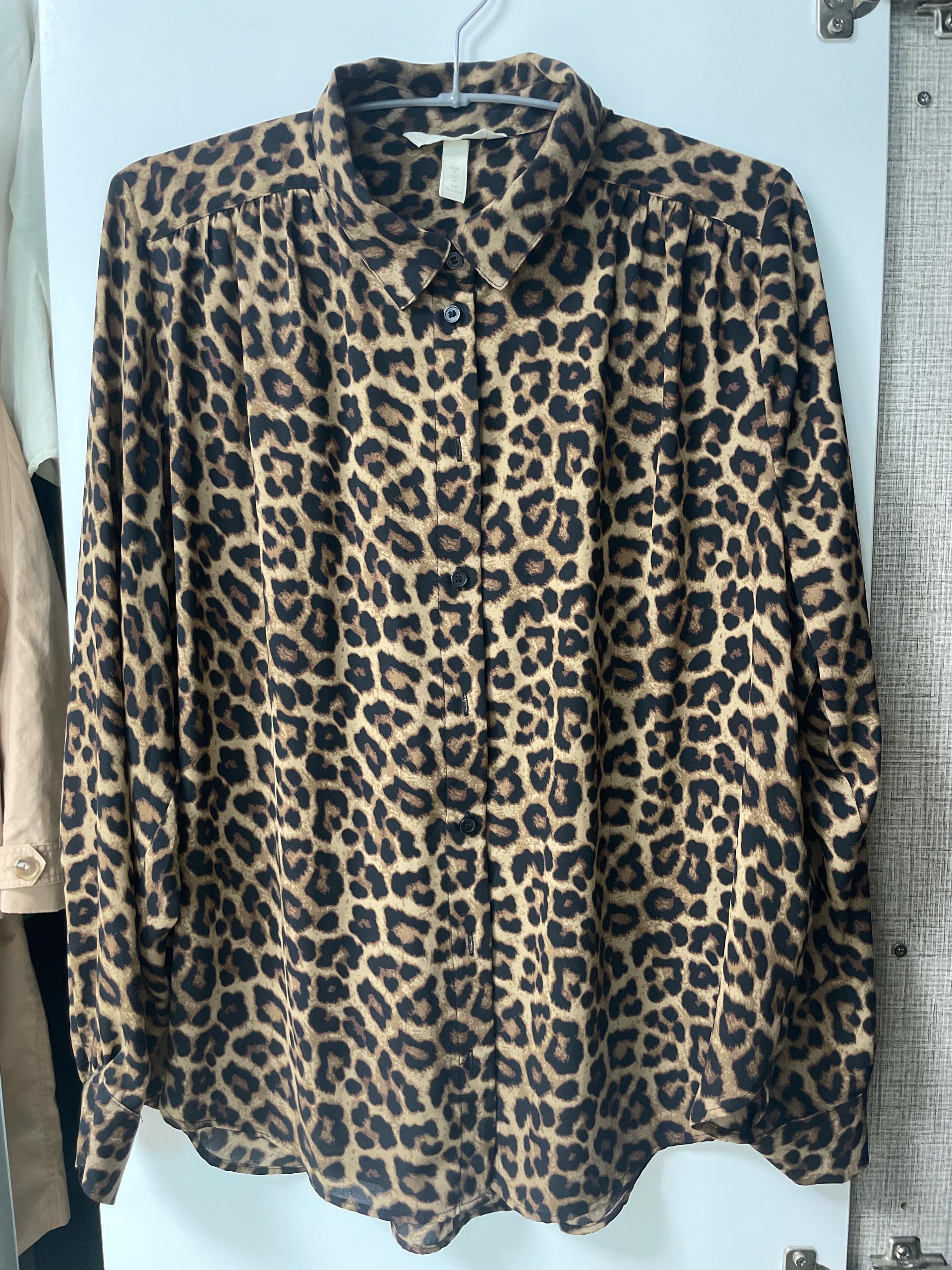 H&M 레오파드 패턴 긴팔 셔츠 블라우스 6