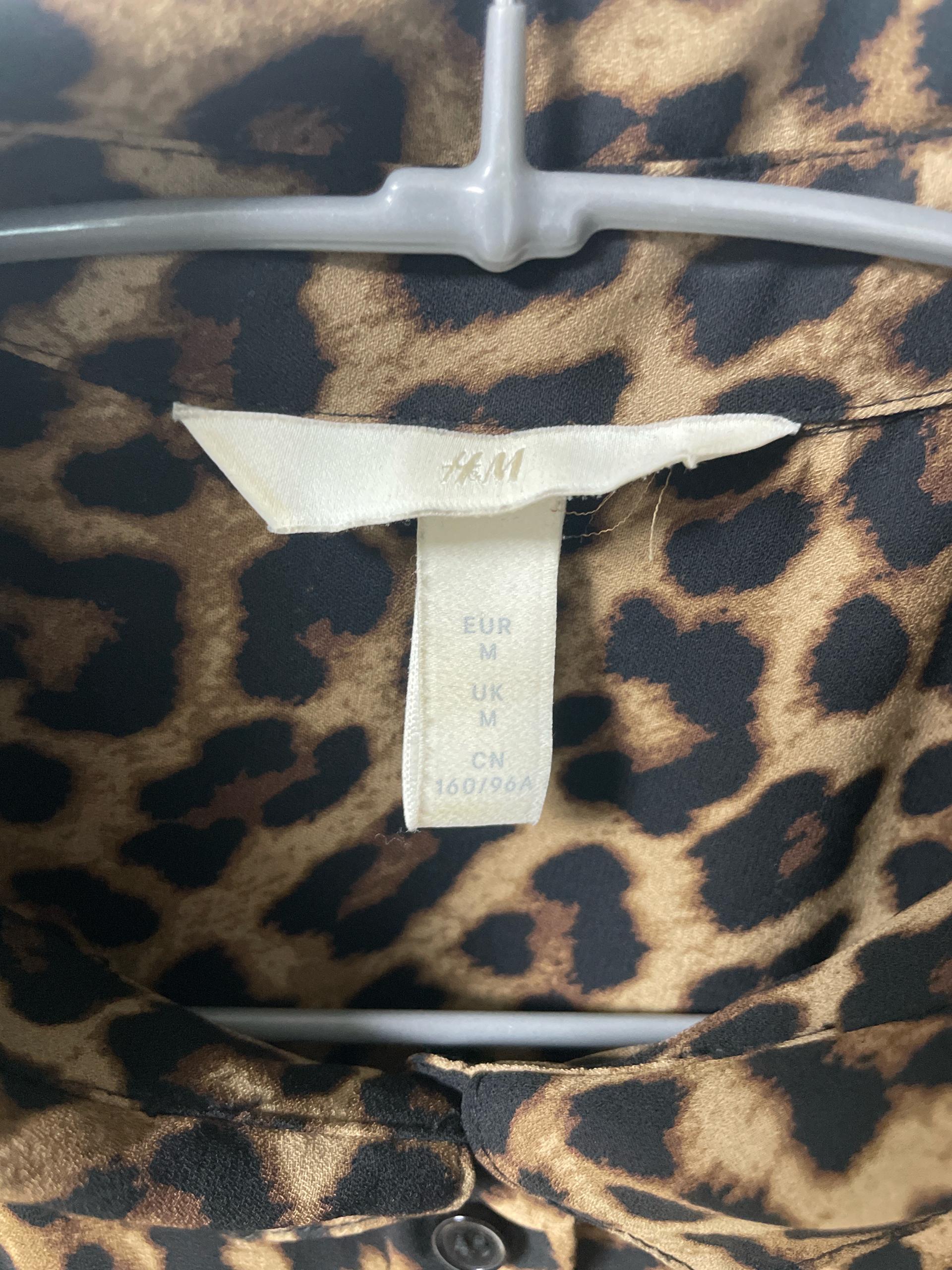H&M 레오파드 패턴 긴팔 셔츠 블라우스 8