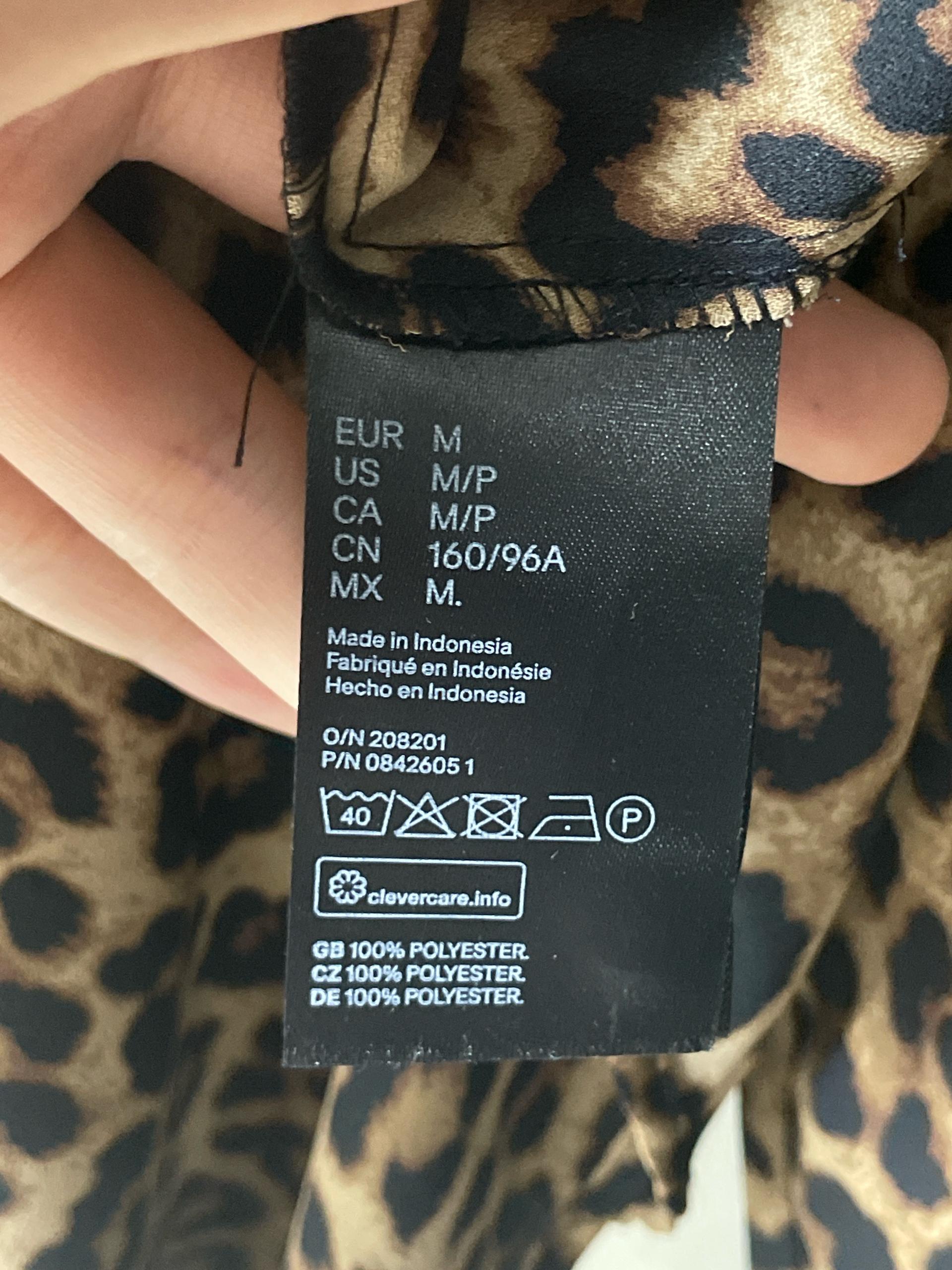 H&M 레오파드 패턴 긴팔 셔츠 블라우스 10