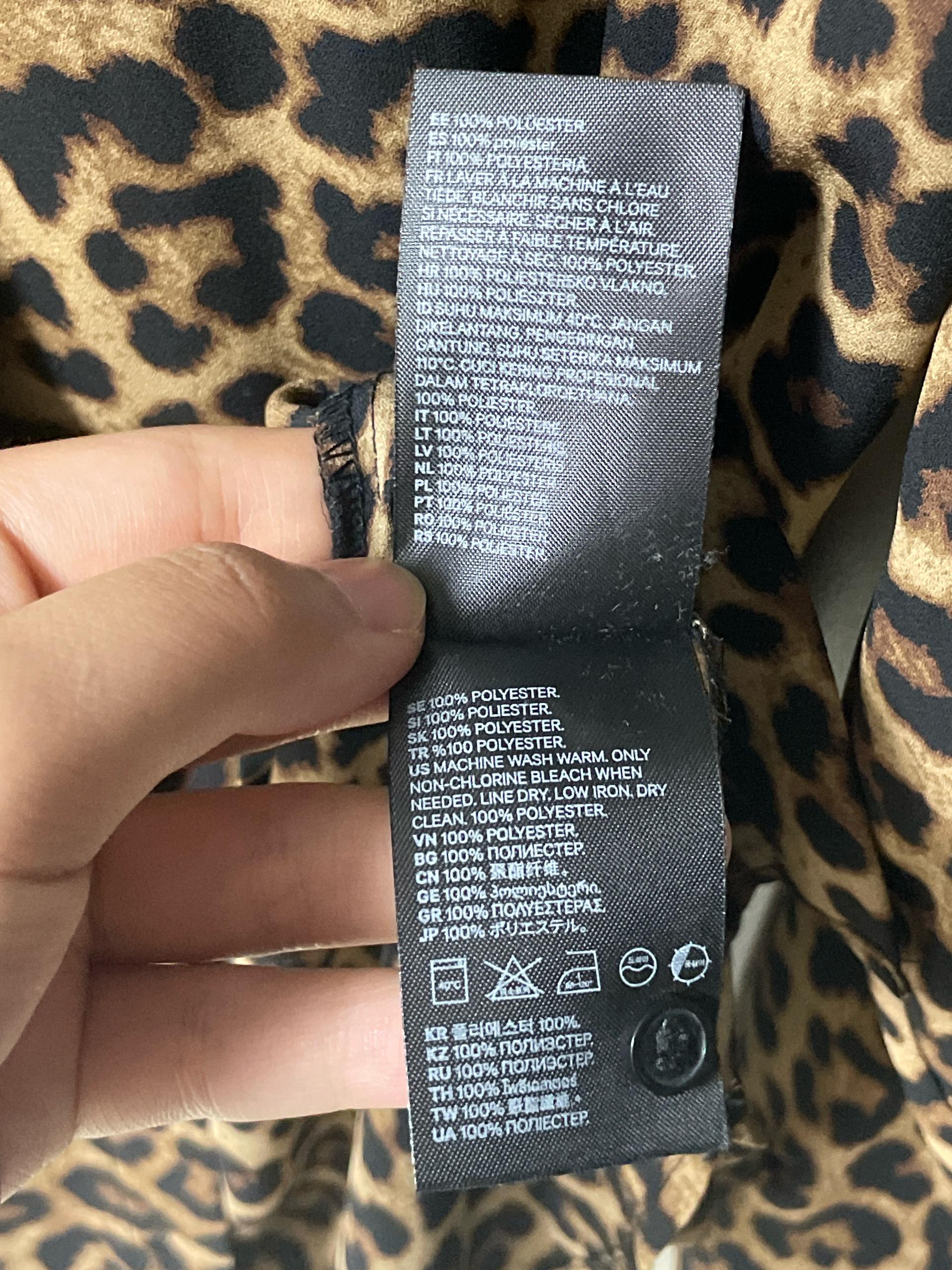 H&M 레오파드 패턴 긴팔 셔츠 블라우스 11