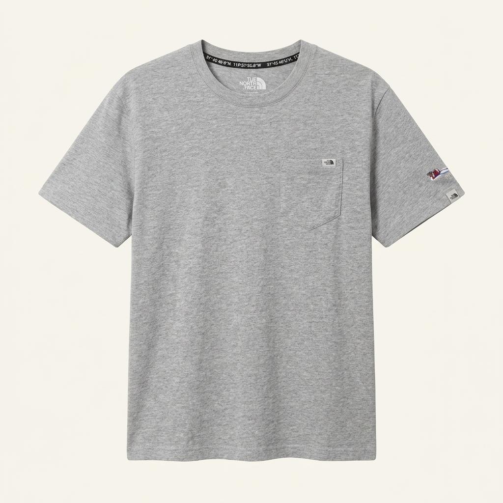 L,100 )) THE NORTH FACE 노스페이스 반팔티셔츠 ~ 자수 있습니다 ~ 1