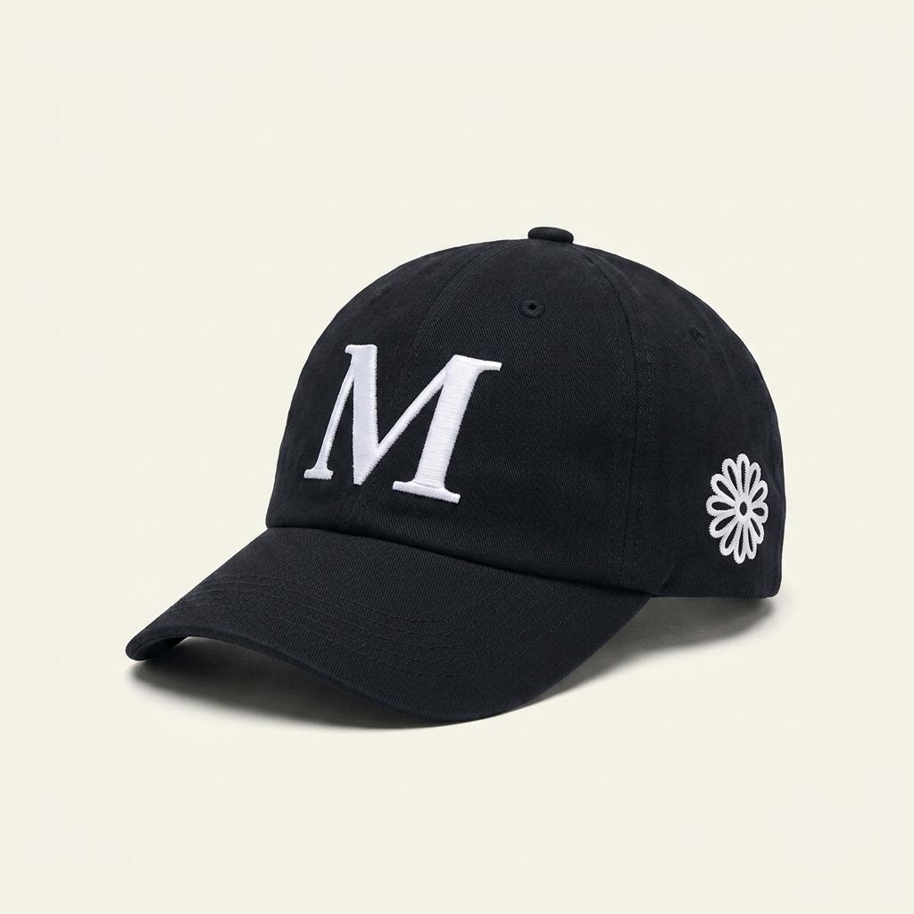마르디 메크르디 M 자수 볼캡 블랙 1