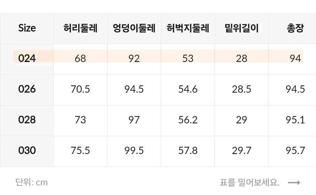 미쏘 9부 일자핏 데님 연청 / 새상품 3