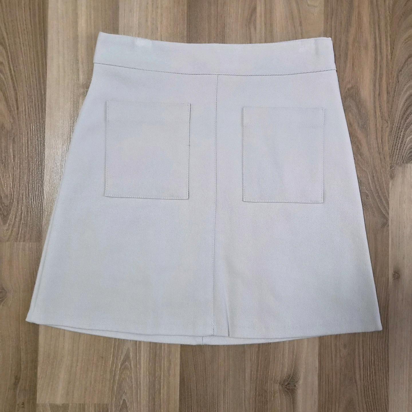 깔끔한 베이지 포켓 면 스커트 / 새상품 2
