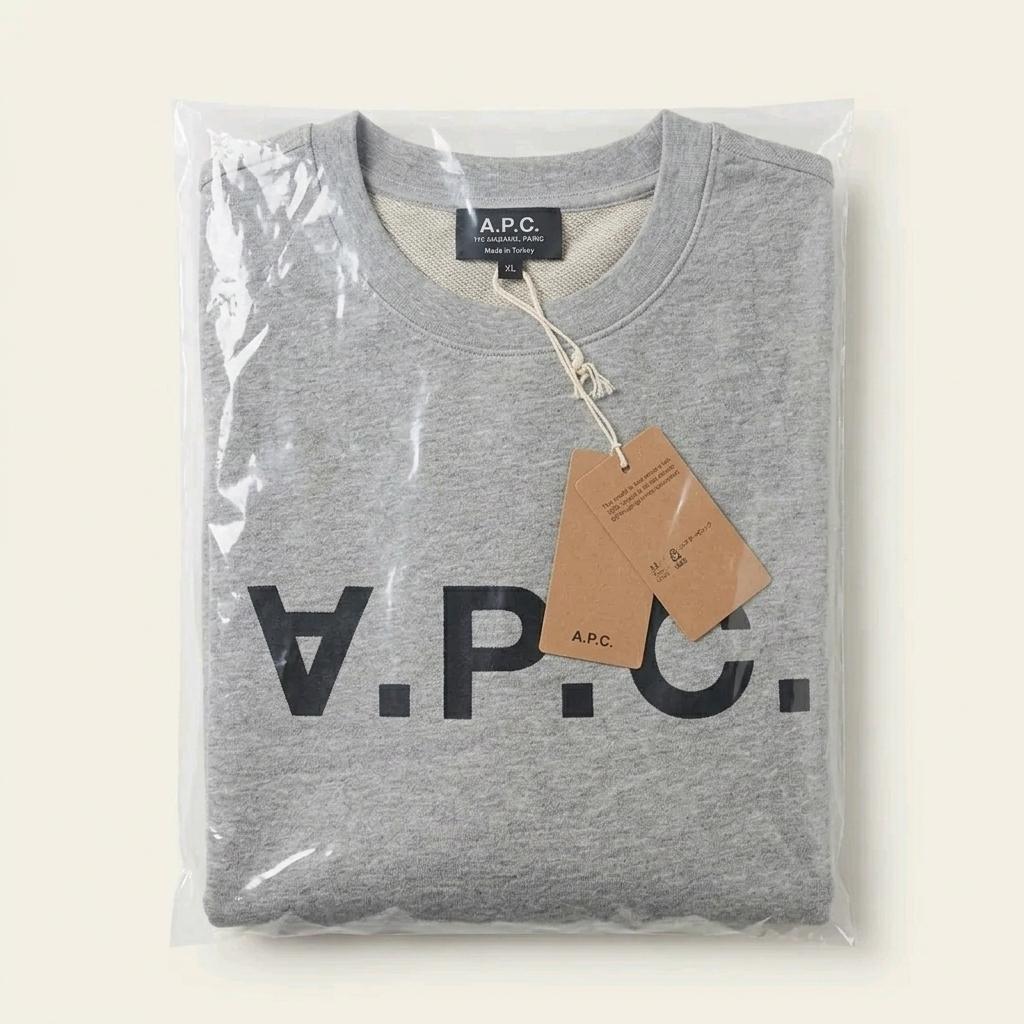 A.P.C. 로고 맨투맨 XL 새상품 그레이 1