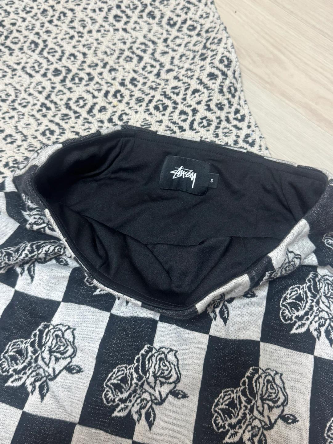 STUSSY 체크 장미 패턴 스커트 S 2
