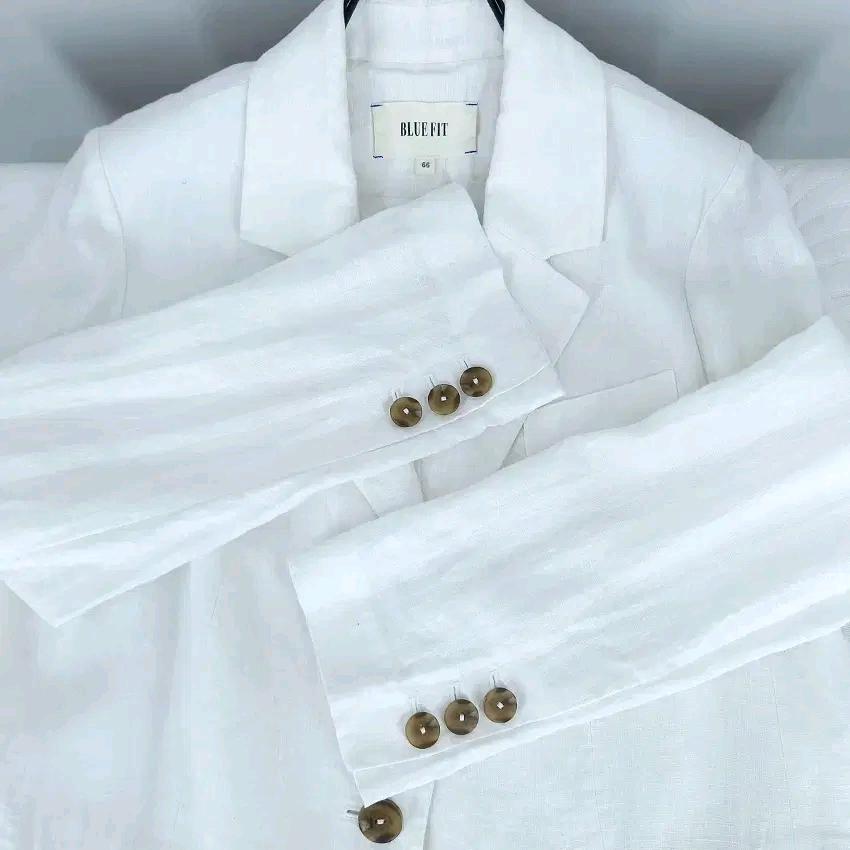 블루핏 여성 춘하 아마100 자켓 화이트90 (HU44997) 4