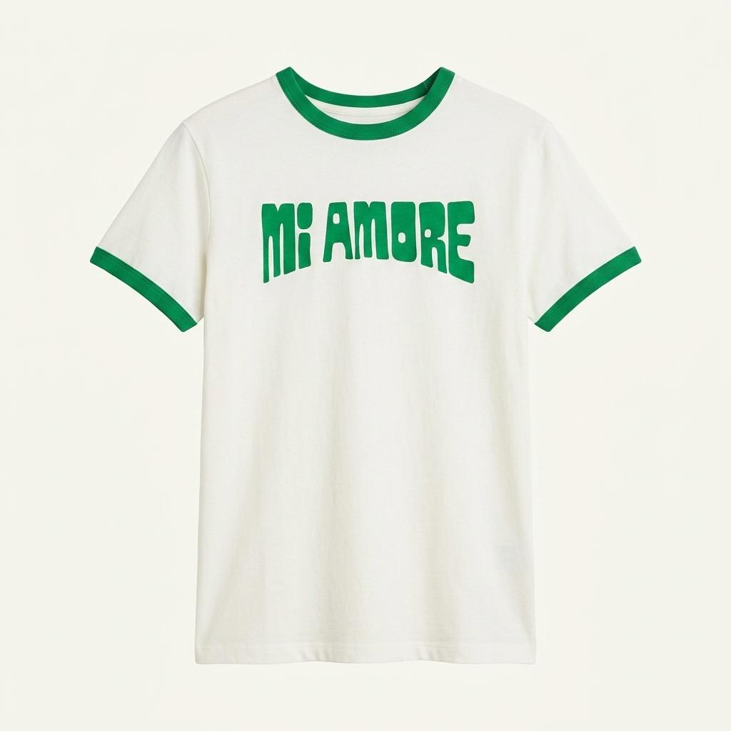 H&M 레터링 링거 반팔 티셔츠 1