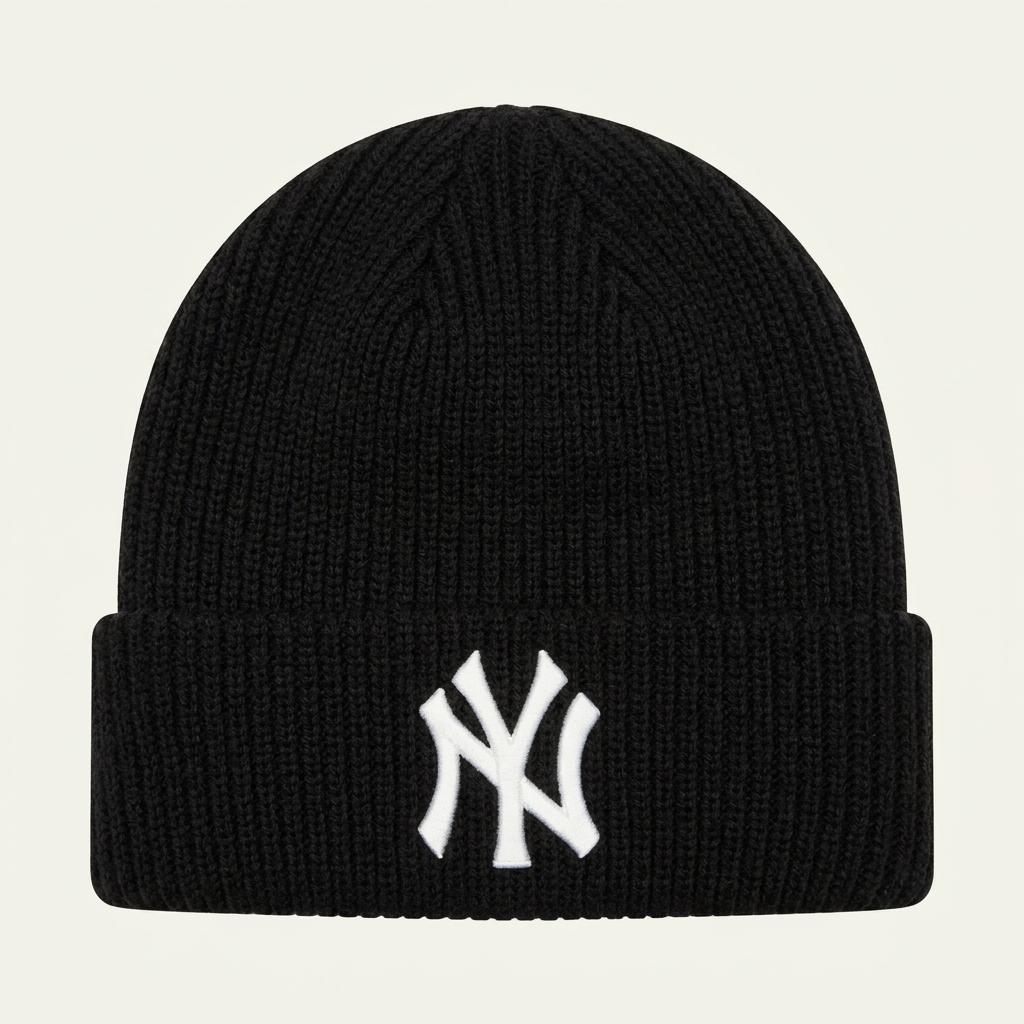 MLB NY 양키스 로고 니트 비니 블랙  1