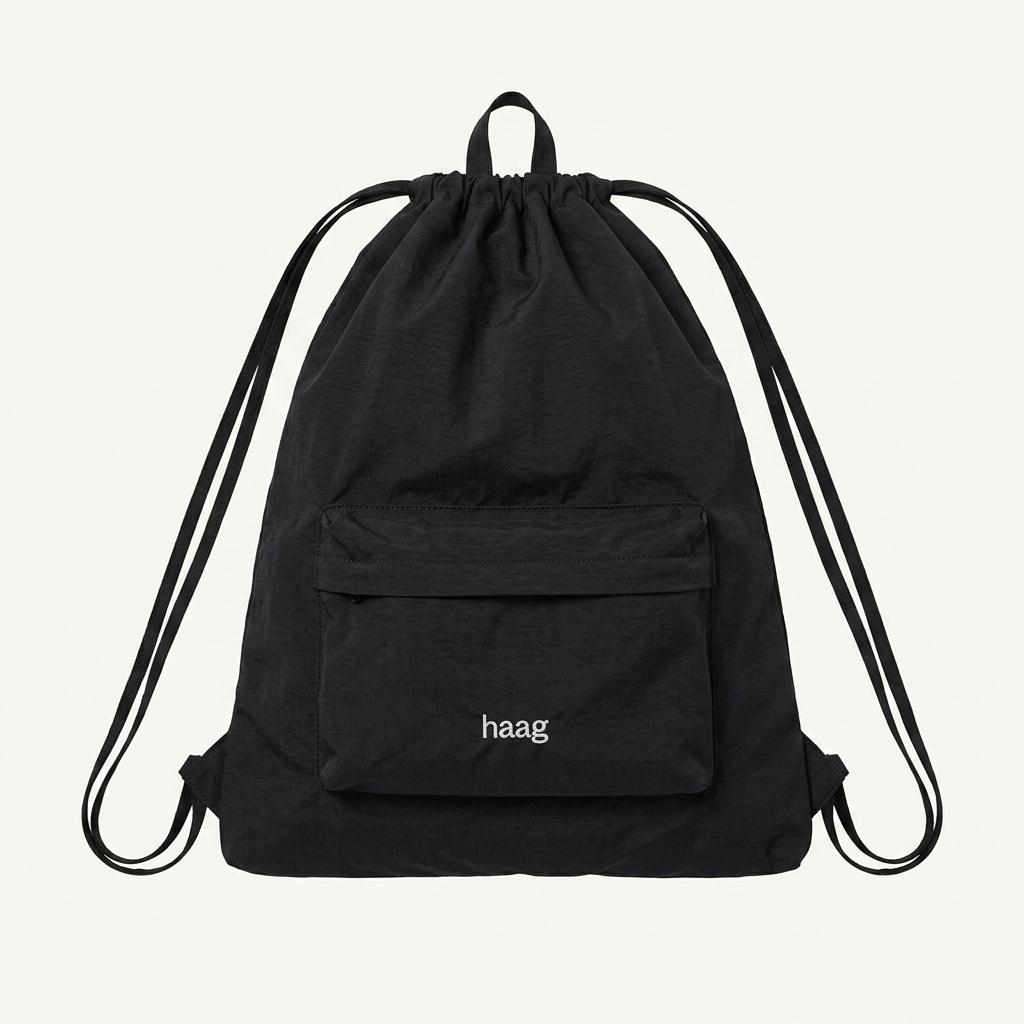 헤이그 haag 스트링 백팩 블랙 1