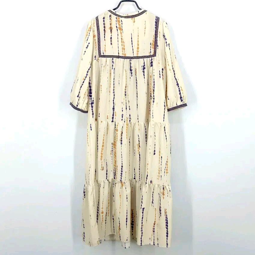 빈티지 여성 여름 반팔원피스 옐로베이지S (HU45052) 3