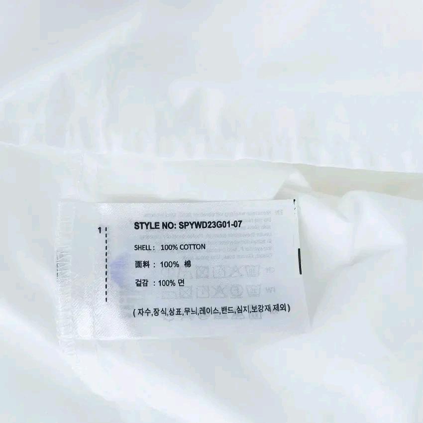 스파오 여성 춘하 루즈핏 숏 긴팔셔츠 화이트S (HU45069) 6
