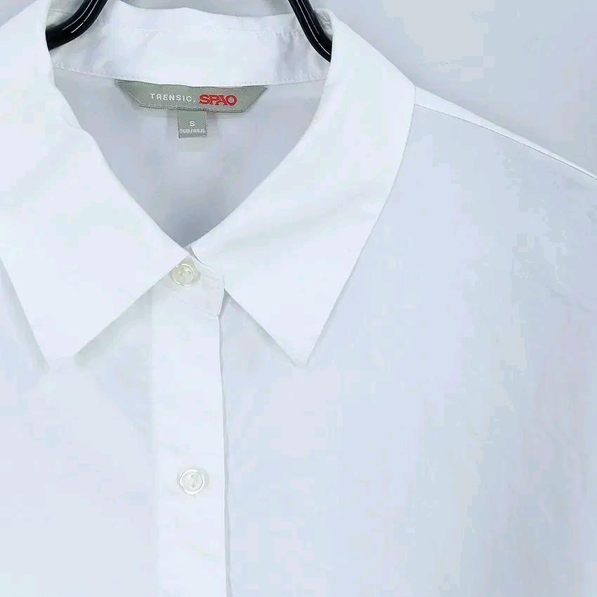 스파오 여성 춘하 루즈핏 숏 긴팔셔츠 화이트S (HU45069) 5